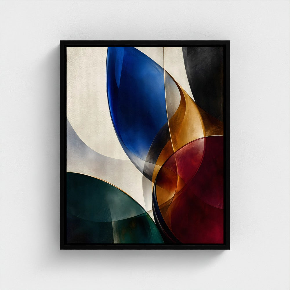 Cobalt — Black float-framed canvas preview, 16 × 20 in representative size.