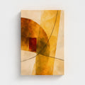 Honeyed Light in Amber Planes — stretched canvas preview, 12 × 18 in representative size.