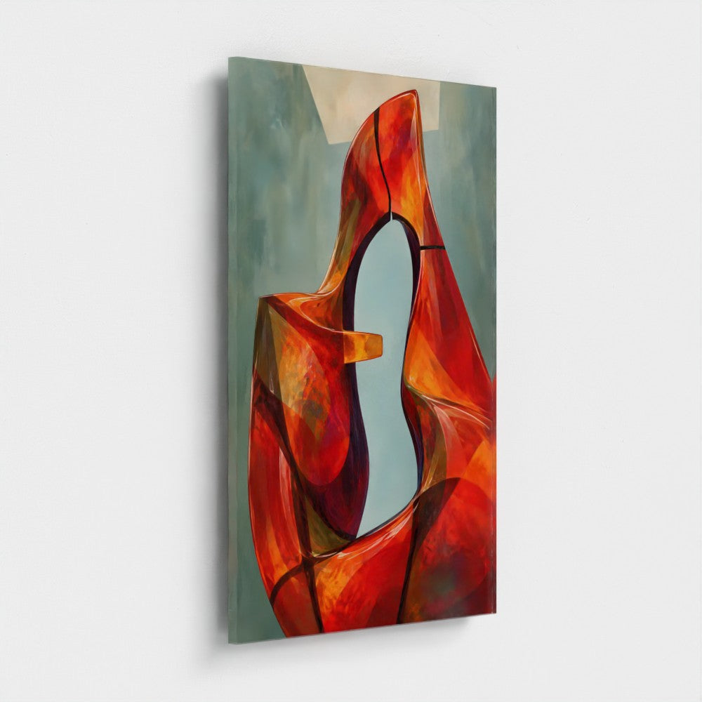 Lacuna Rouge — acrylic panel preview, 12 × 18 in representative size.
