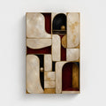 Atelier — Pearl & Oxblood, stretched canvas, portrait 12 × 18 inches; product preview.