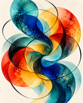 Chromatic Study 04 — original artwork detail; choose the finish and size on the product page.
