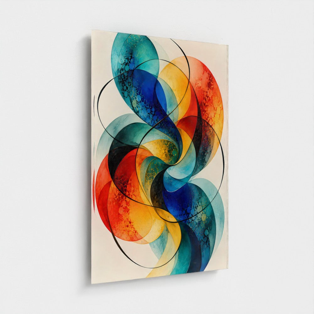 Chromatic Study 04 — acrylic panel, portrait 16 × 20 inches. Product finish preview.