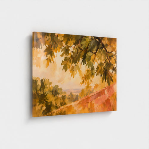 Golden Périgord II on a 10 mm acrylic panel, 18 × 12 in landscape — product preview.