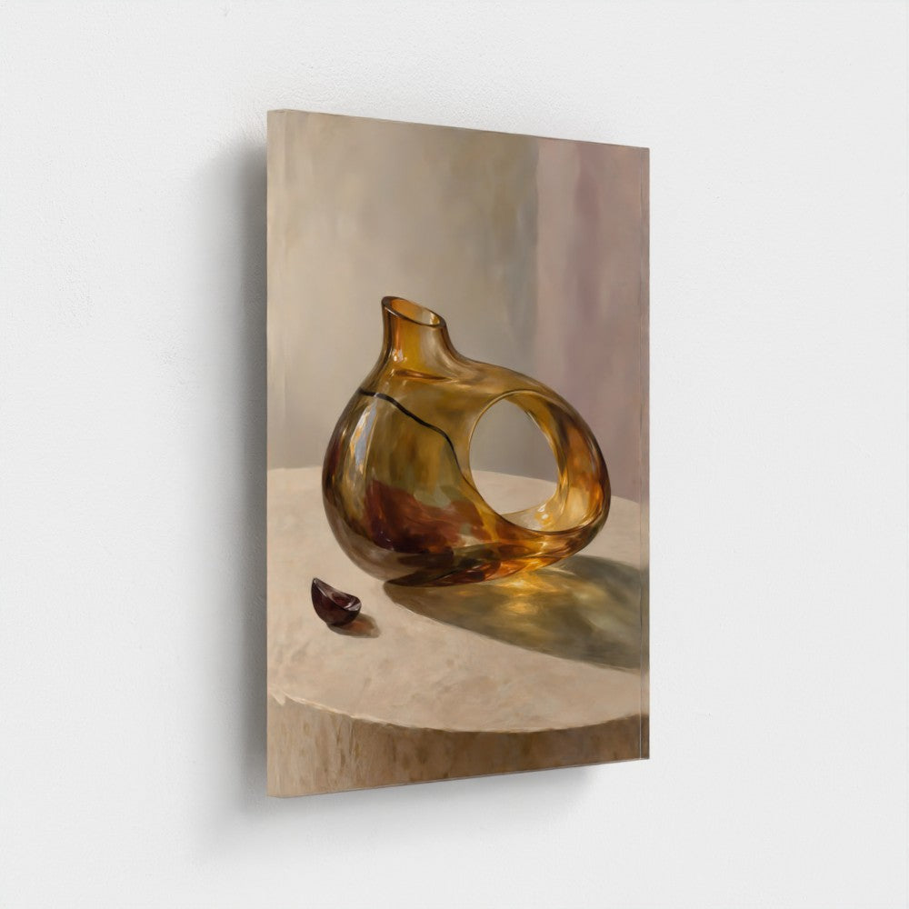 Amber Vessel of Absence — Acrylic panel, 16 × 20 in; product preview showing this finish in a representative size.