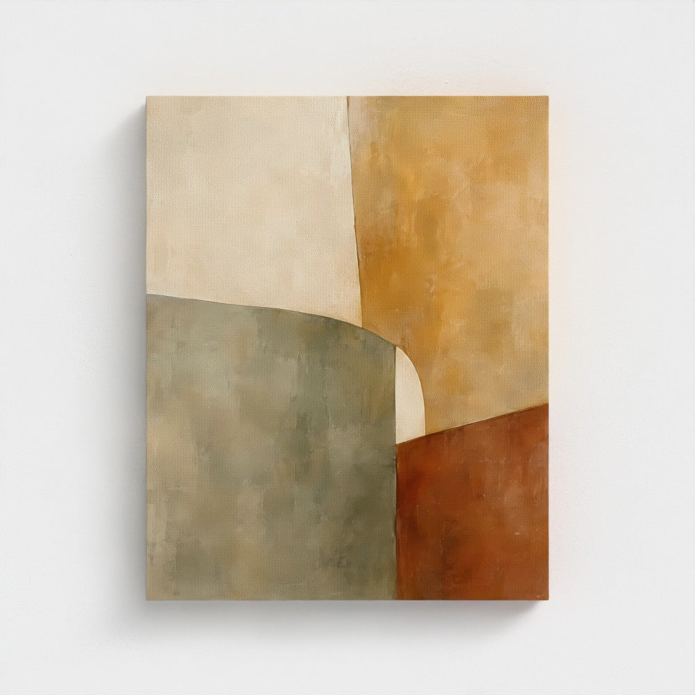 Offset Planes in Antique Glass — stretched canvas, 16 × 20 in; product preview.